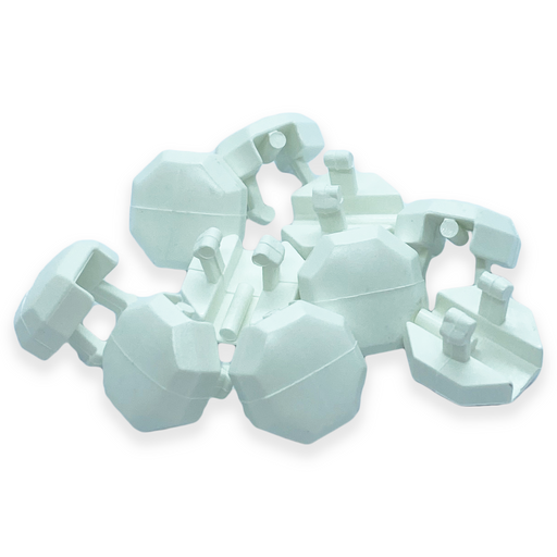 Round Octagonal Drain Slot Cover Caps White Water Outlet Bag of 10