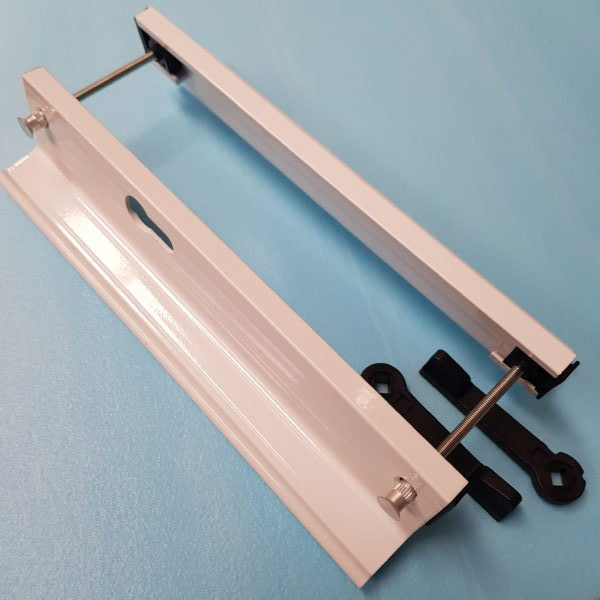 uPVC Fuhr Sliding Patio Door Handle 90pz - Inline Lever Pair Set 235mm screw centres suits most styles