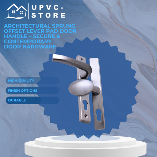 Architectural Sprung Offset Lever Pad Door Handle – Secure & Contemporary Door Hardware