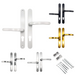 Offset Lever Lever uPVC Multipoint Door Handles – 48/87mm PZ Centres – Sprung – 240mm Screw Fixing Centres 