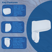 UPVC Double Glazing Door Mini Flag Hinge Adjustable UPVC 85mm