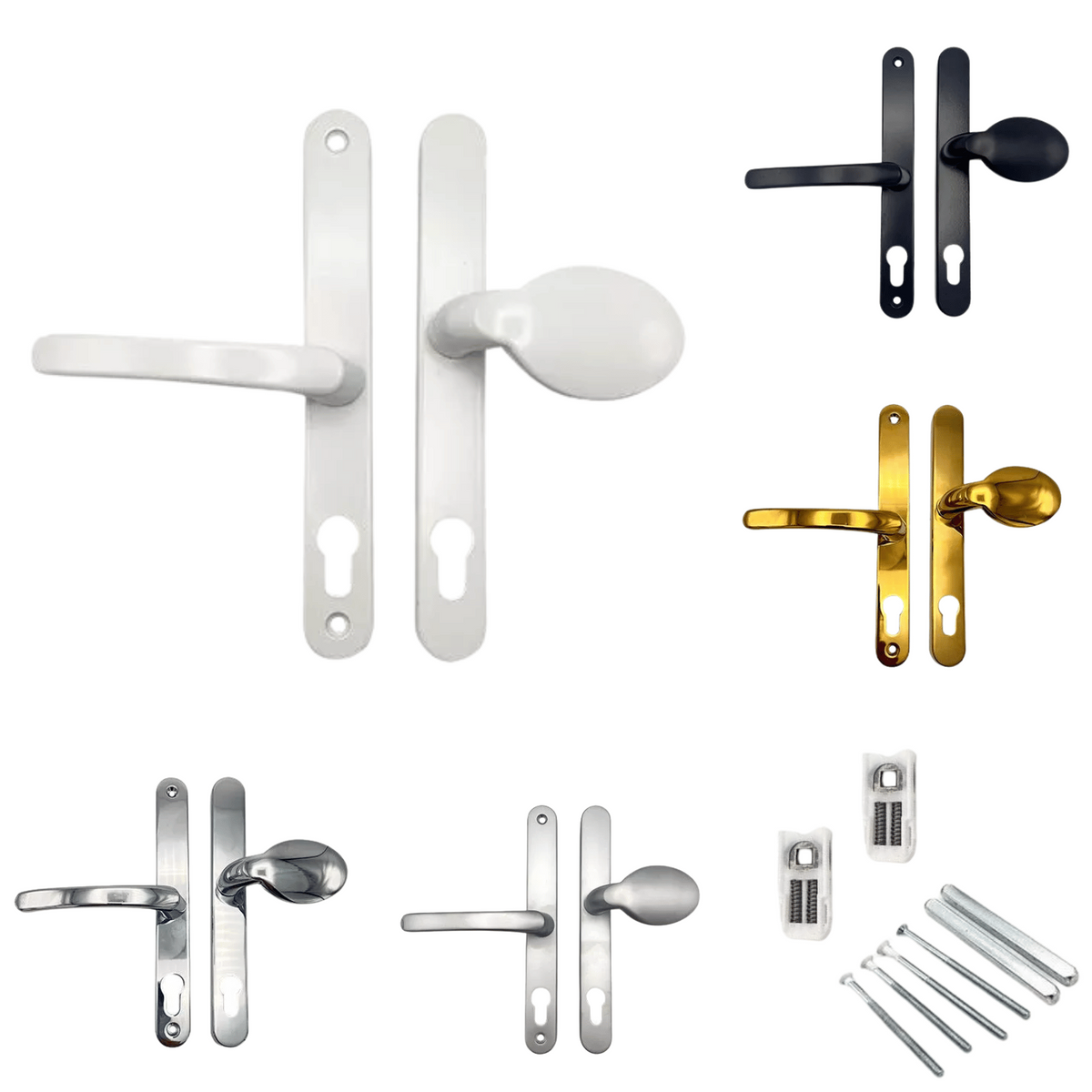 Pvc Offset Handle Lever Moveable Pad Offset uPVC Multipoint Door Handles – 70/92mm PZ ...