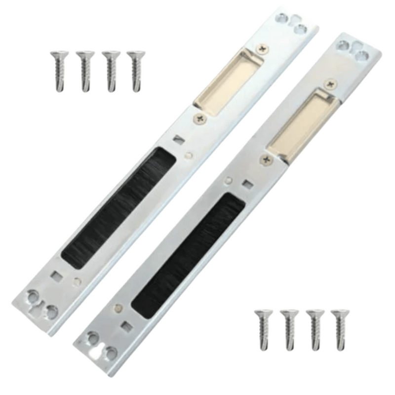 Universal Upvc Door Latch & Deadbolt Plate Centre Keep Right & Left Kit With Screws
