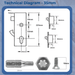 Multipoint 2 Hook Refurbishment Kit – 35mm or 45mm Backset – Multipoint Lock Repair Set