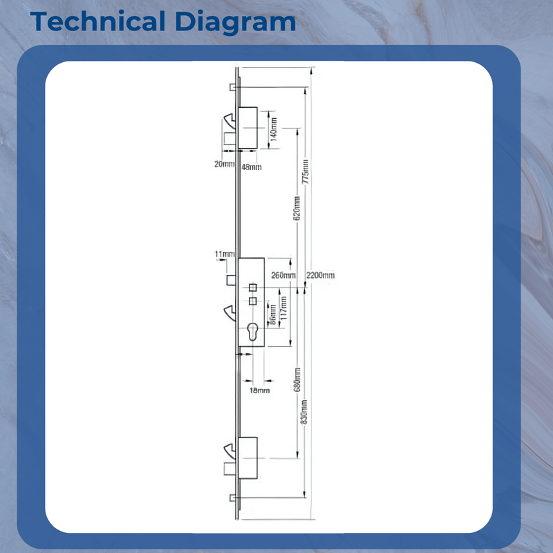 Millenco Mantis 1 Latch 3 Hooks 2 Deadbolts 2 Rollers Double Spindle