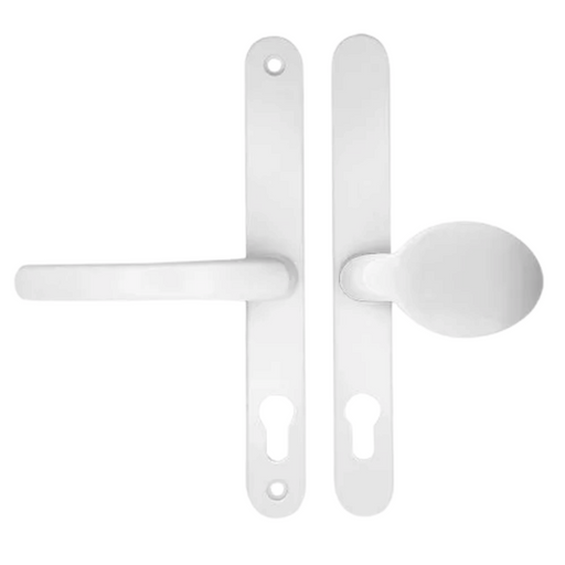 UPVC Lever Moveable Pad uPVC Door Handles for Multipoint Locks – 68mm PZ, 215mm Screw Centres, Sprung