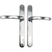 Millenco 117pz Lever Lever UPVC Multipoint Door Handles - 117mm PZ - Sprung - 237mm Screw Centres - 267mm Backplate