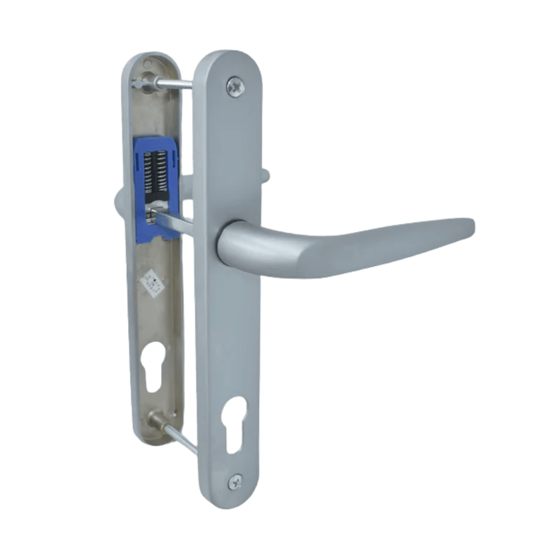 UPVC Double Glazing Trojan Sparta 92PZ Sprung Patio Door Handle Set PVC 212mm Screw Centers