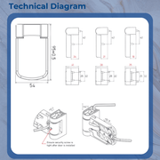 UPVC High Security Door Hinge
