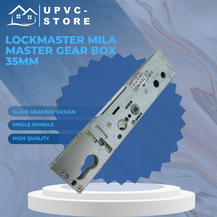 Lockmaster Mila Master 35mm Backset Lock Case Gear Box Slave Door Lock