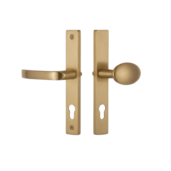 Modern Architectural Inline Lever Pad Door Handle with Sprung Mechanism