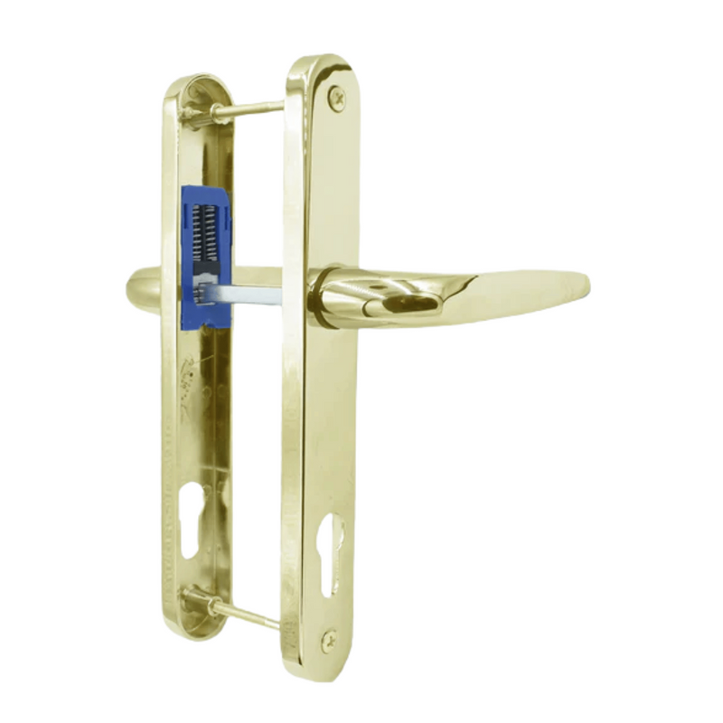 UPVC Double Glazing Trojan Sparta 92PZ Sprung Patio Door Handle Set PVC 212mm Screw Centers
