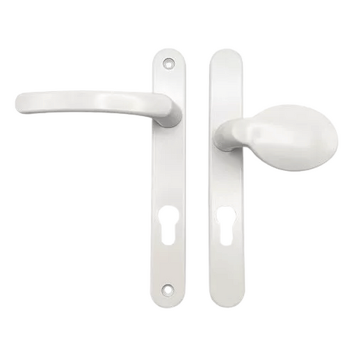 Offset Lever Pad uPVC Multipoint Door Handles – 92/70mm PZ, Sprung, 203mm Screw Centres – For Secure uPVC Doors