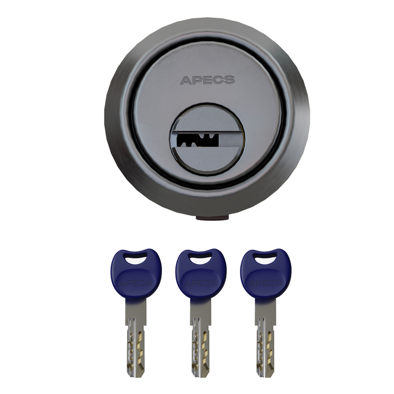 APECs AP Rim Cylinder 3 keys Replacement Door Lock Nightlatch Latch