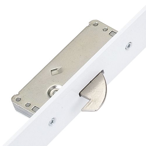 ERA Latch Deadbolt 2 Hooks Split Spindle - 44mm Flat White Faceplate