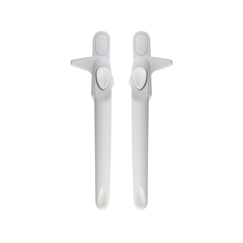 Ellbee Non Locking Cockspur uPVC Window Handle Cockspur Window Handle White Double Glazed 21mm Backset - New Design