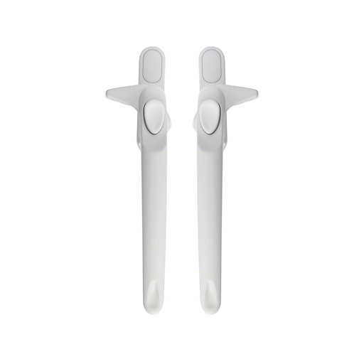 Ellbee Non Locking Cockspur uPVC Window Handle Cockspur Window Handle White Double Glazed 21mm Backset - New Design