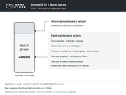 Soudal 8 in 1 Multi Spray 400ml technical and application guide