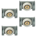 4 x Caravan Ellbee Shower Door Roller bearing and housing 04028 19mm Single Wheels 