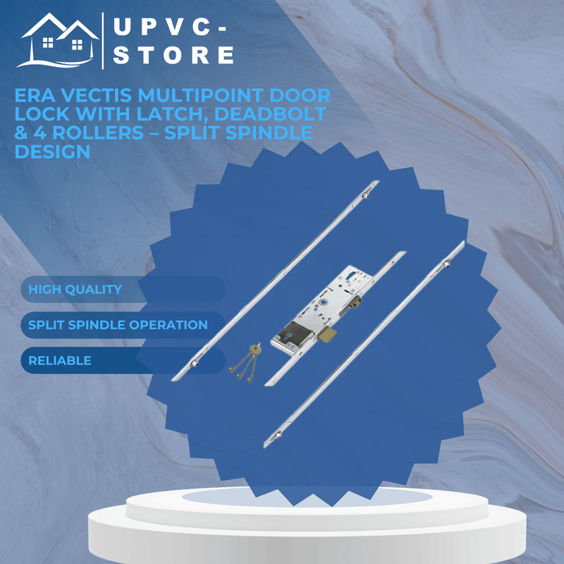 ERA Vectis Multipoint Door Lock with Latch, Deadbolt & 4 Rollers – Split Spindle Design