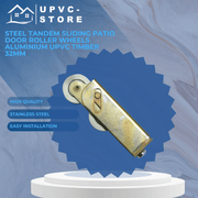 Steel Tandem Sliding Patio Door Roller Wheels Aluminium Upvc Timber 32mm