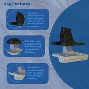 Dog Bolt Hinge Protector Anti Jemmy Steel Claw For Upvc Door Security