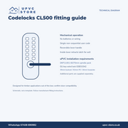 Codelocks CL500 Mechanical Keypad Door Lock – Silver