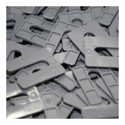 Glazpart grey U-frame packers 45 × 60 × 3mm