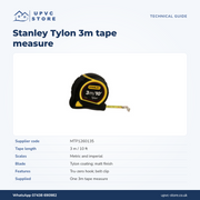 Stanley Tylon Tape Measure 3m / 10ft