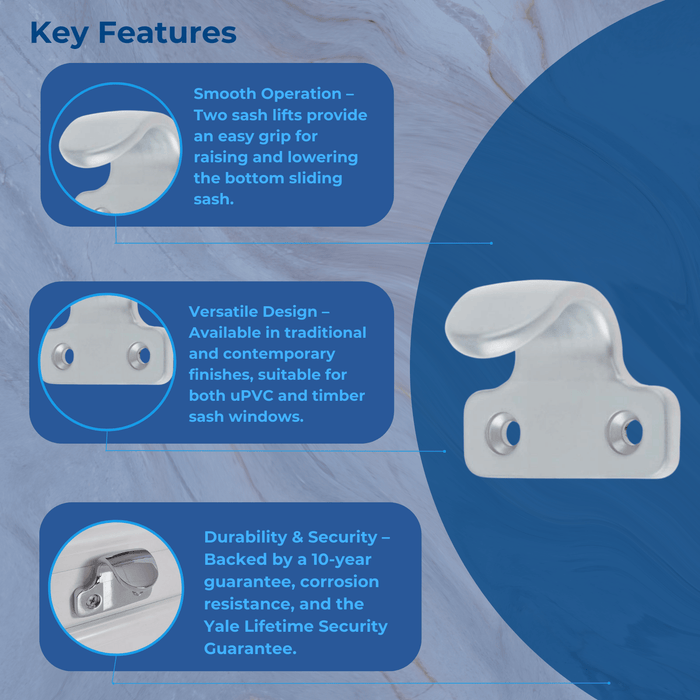 uPVC Sash Lifts – Durable & Easy-to-Install Window Handles 