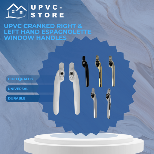 UPVC Cranked Right & Left Hand Espagnolette Window Handles
