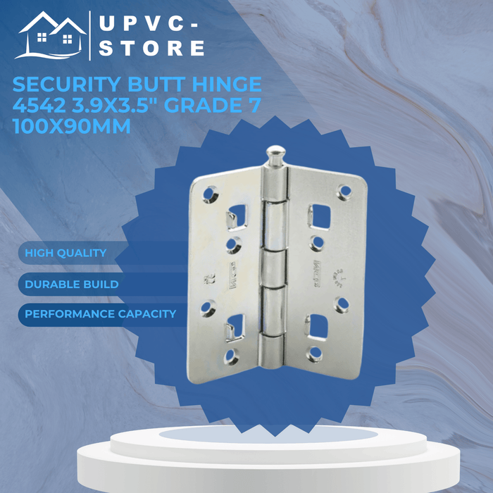 SECURITY BUTT HINGE 4542 3.9x3.5" GRADE 7 100X90MM