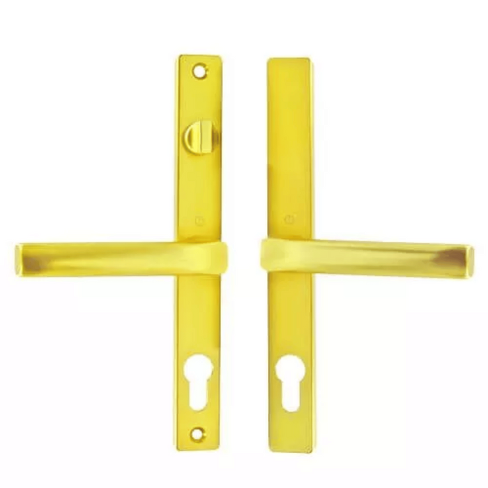 Hoppe Fullex Lever/Lever uPVC Multipoint Door Handles with Snib – 68mm PZ, Sprung, 215mm Screw Centres