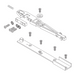 Axim Top and Side Loading Arm and Channel for TC-8800 Transom Closer