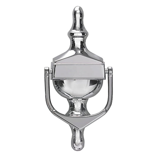 Fab n Fix Door Knocker Nu Victorian Urn - Hardex Chrome - 162mm x 76mm - Medium Face Fix Knocker - High Quality