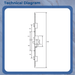 ERA Multipoint Door Lock – Split Spindle with 3 Hooks, 2 Rollers & Latch – Option 1 (610mm Top Hook to Spindle)