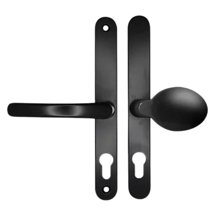 UPVC Lever Moveable Pad uPVC Door Handles for Multipoint Locks – 68mm PZ, 215mm Screw Centres, Sprung