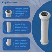 Direkt High-Security uPVC Door Viewer – Wide Angle Peephole