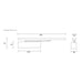 RUTLAND Fire Rated TS.11204 Slide Arm Door Closer Finished in Silver - Size EN2-4