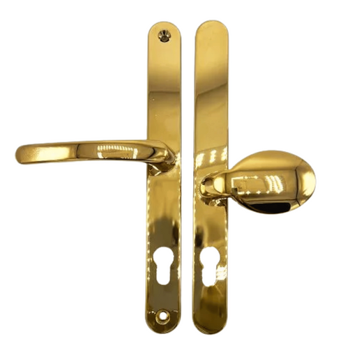 Universal Offset Lever/Pad uPVC Multipoint Door Handles – 92mm/62mm PZ – 264mm Screw Centres – Sprung