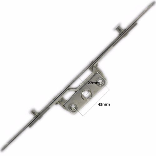 Kenrick Inline Espag uPVC Window Gearbox Lock 250mm 22mm Backset