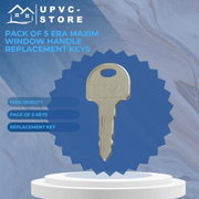 Pack Of 5 ERA Maxim Window Handle Replacement Keys