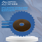 uPVC Double-Sided Glazing Foam Security Tape – Black & White | High-Strength Window Seal