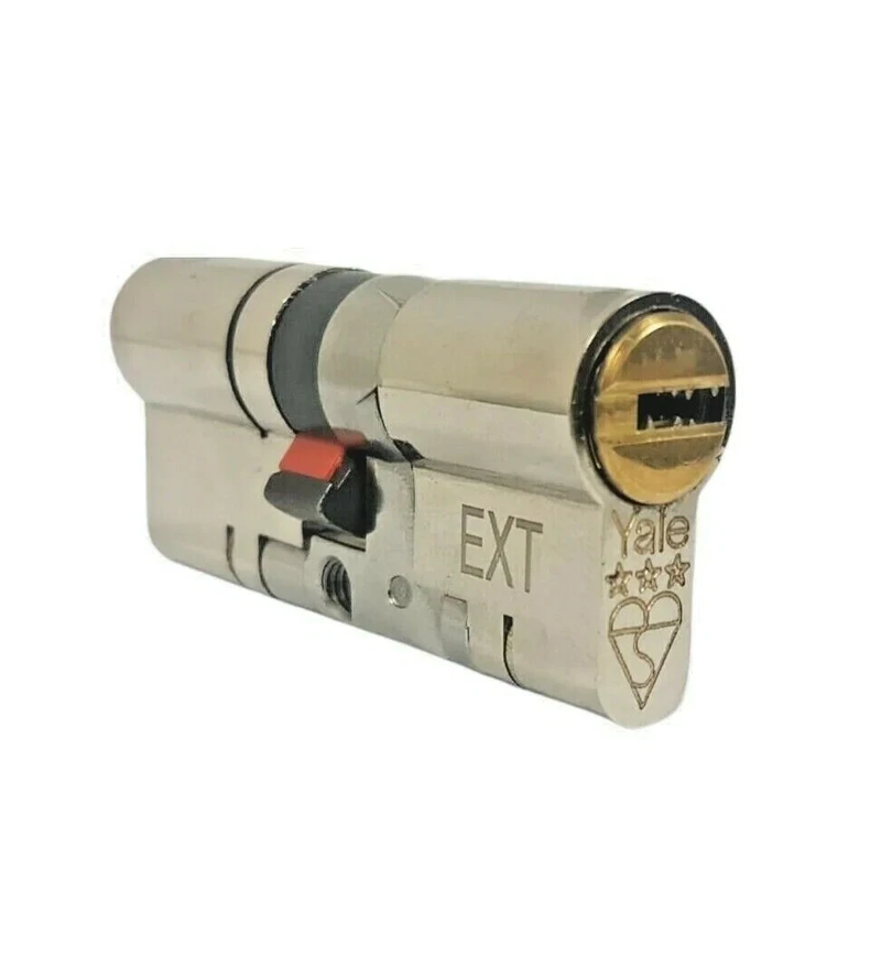 Yale Platinum 3 Star Euro Cylinder 50/50 Dual Colour 3 Keys