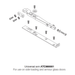 Axim Side Loading Top Arm and Channel for TC-8800 Transom Closer