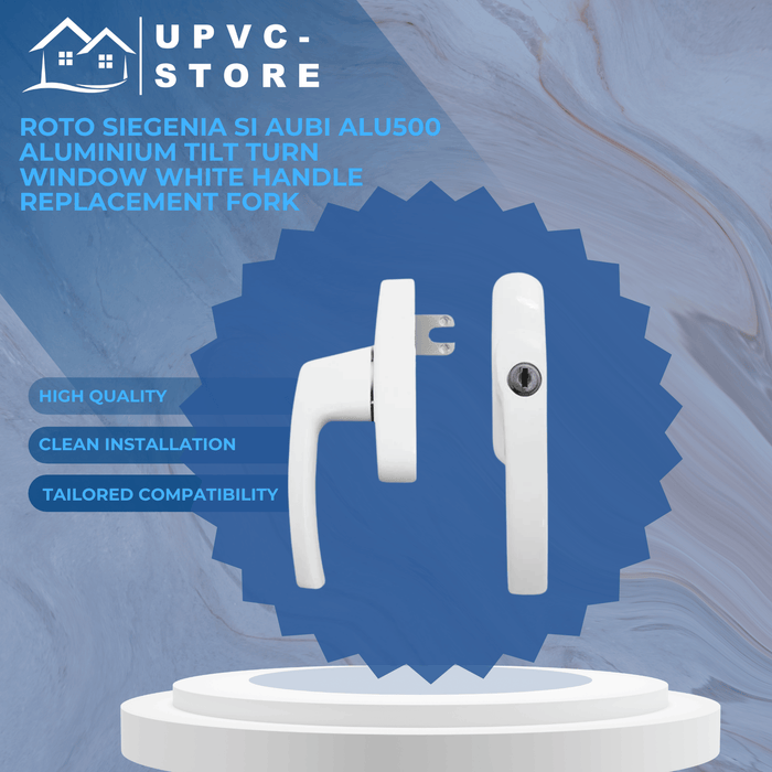 Roto Siegenia Si Aubi Alu500 Aluminium Tilt Turn Window White Handle Replacement Fork