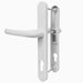 UPVC Double Glazing 92PZ 210mm Screw Centres Sprung Door Handle Set PVC Long Backplate