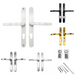 Sprung Lever/Lever uPVC Door Handles – 70mm PZ – 240mm Screw Centres – Multipoint Lock Compatible