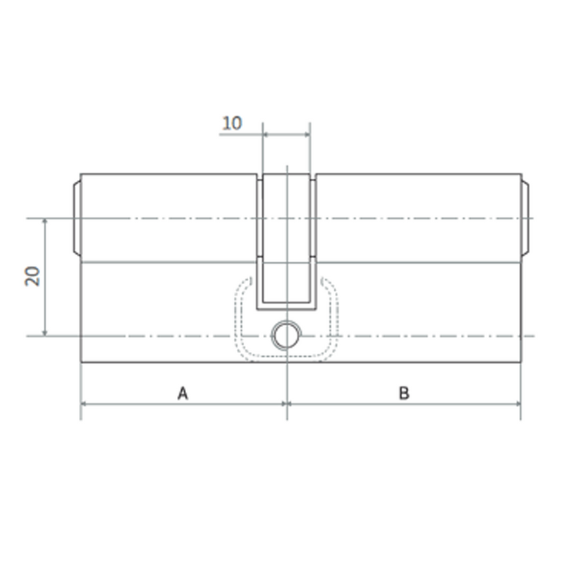 Apecs XS 1 Star Euro Cylinder Dual Colour Door Lock uPVC Aluminium Timber Door Barrel 6 Pin