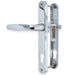 UPVC Chrome Door Handle Set 92PZ Sprung Lever Pad PVC 215mm Fix Hoppe Atlanta -  - Hoppe - UPVCSTORE